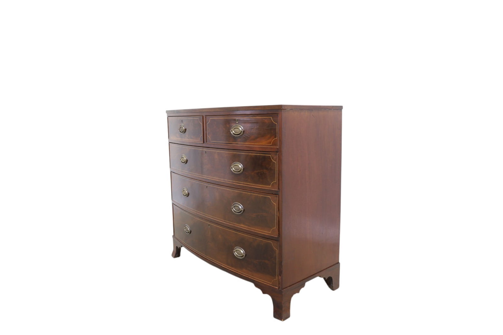 Antique Mahogany English Chest (1 of 13)