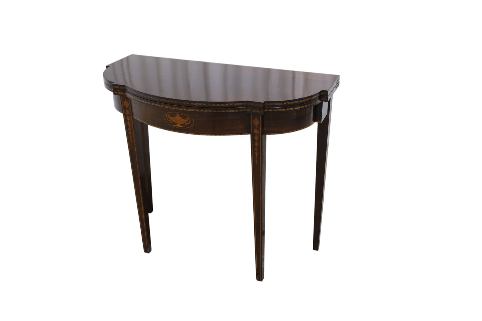 Inlaid Hepplewhite Game Table (1 of 11)