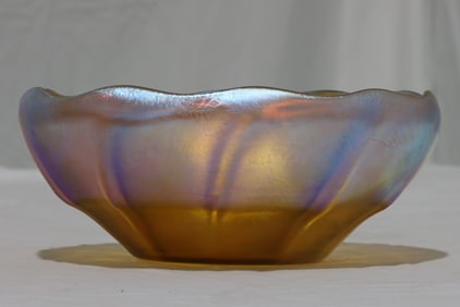 Tiffany Gold Favrille Art Glass  Bowl