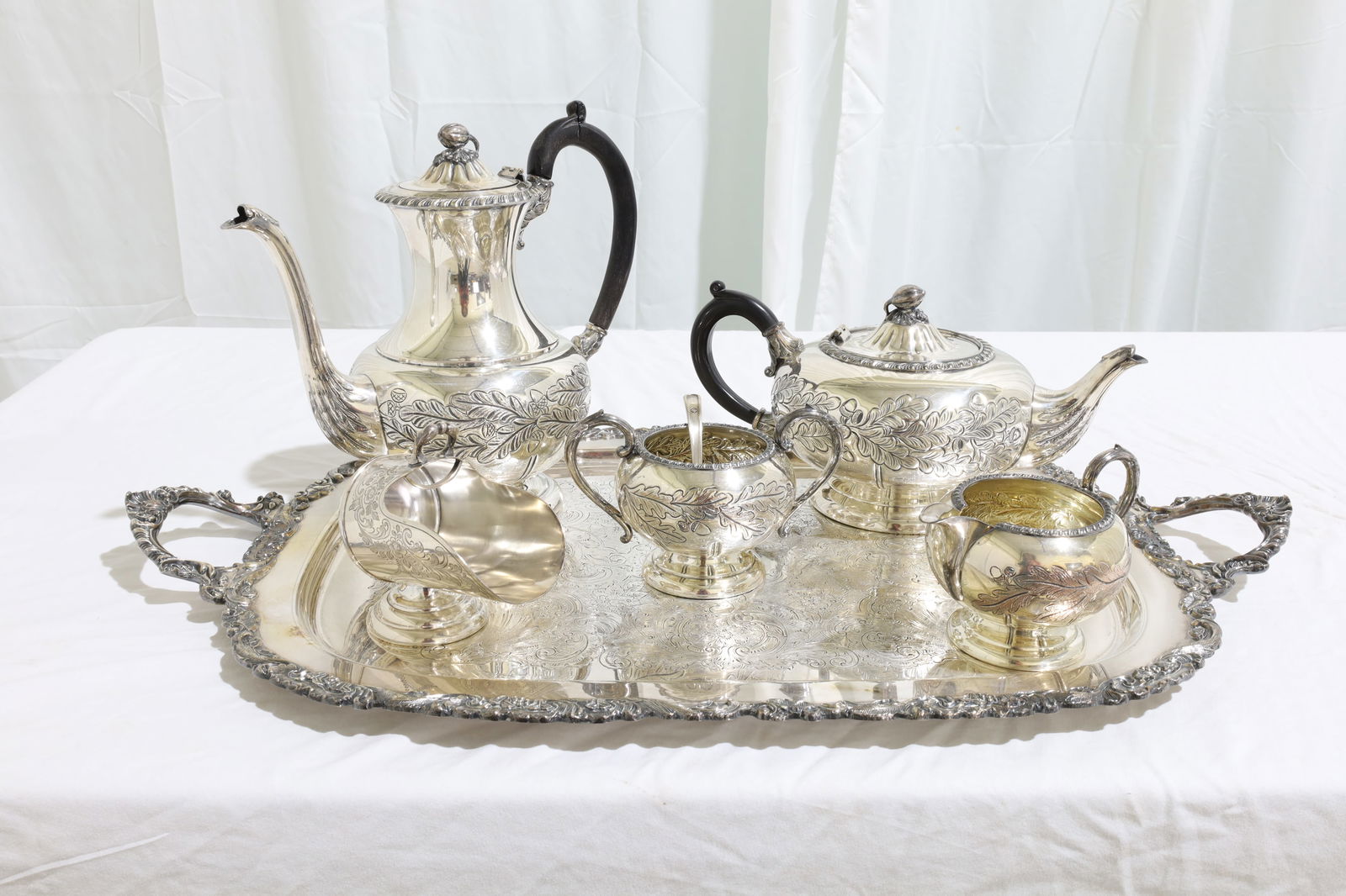 Sheffield Silverplate Tea Set - 6 Pcs (1 of 17)