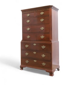Baker Mahogany Chest on Chest