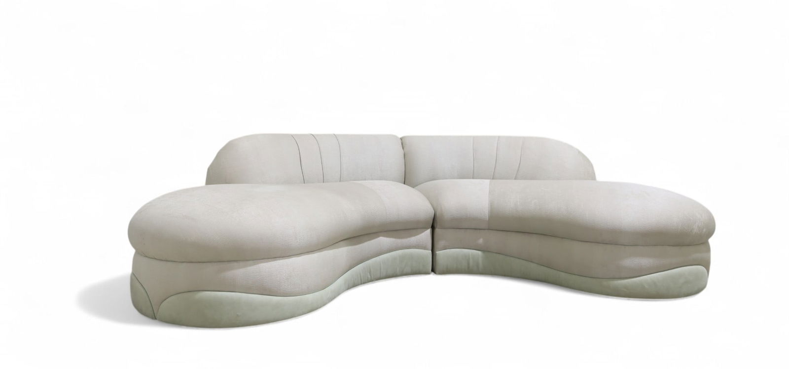 1980's Serpentine Sectional Sofa - 2 Piece (1 of 10)