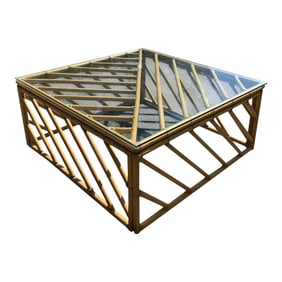 Vintage Bamboo Coffee Table