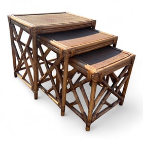 Bamboo Nesting Tables - 3