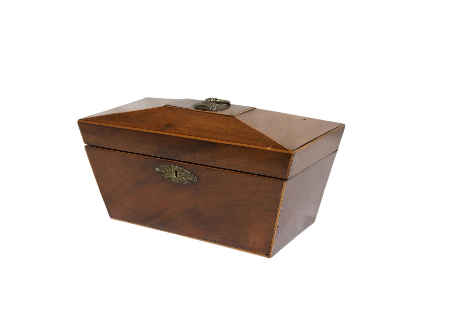 Antique Mahogany Tea Caddy (1 of 12)