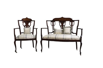 Victorian Love Seat & Chair