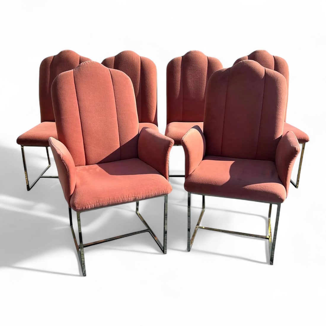 Vintage Velour  Chairs - pair (1 of 9)