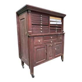 Antique Dental Cabinet