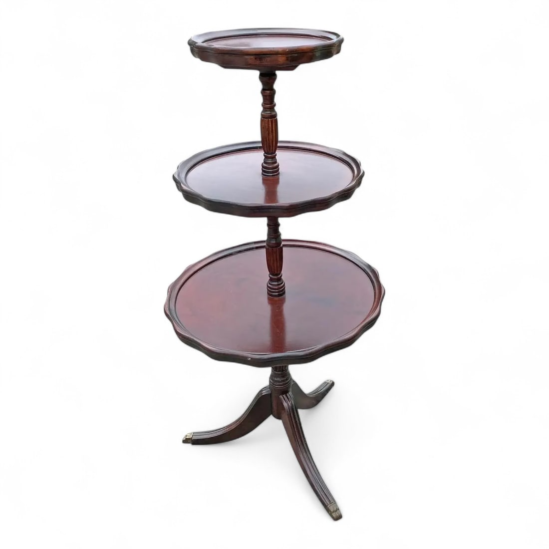 Mahogany 3 Tier Table (1 of 9)