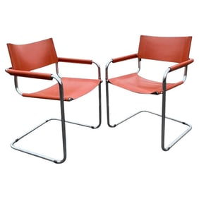 Marcel Beuer Style Side Chairs - Pair