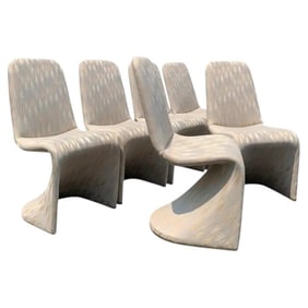 Verner Panton Style Dining Chairs - 6