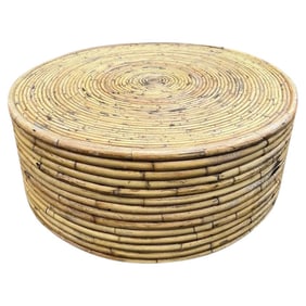 Wrapped Rattan Coffee Table