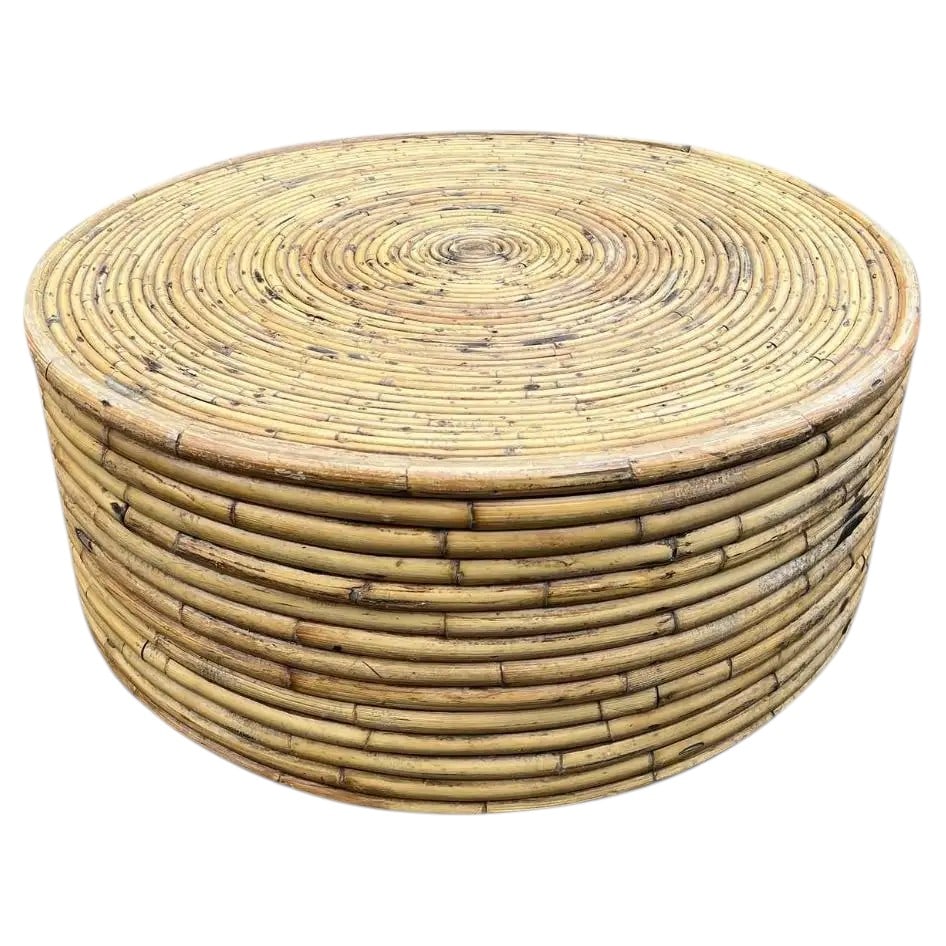 Wrapped Rattan Coffee Table (1 of 4)
