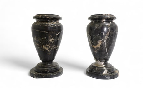 Marble Urns - Pair