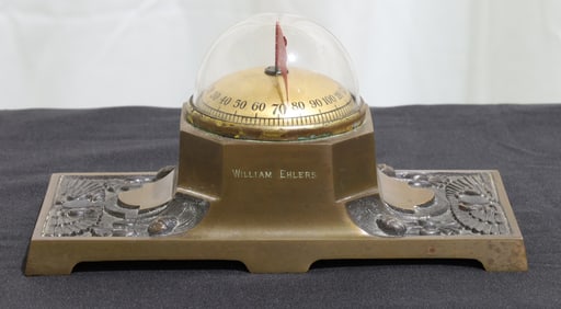 Thermo Vane Bronze Desk Thermometer