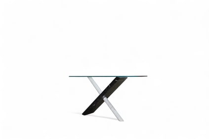 Cattelan Italy (Attr.) Marble X Base Console Table