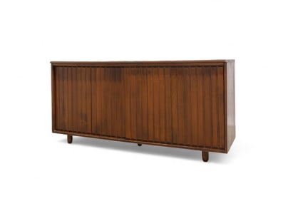 Mid Century Sliding Door Credenza