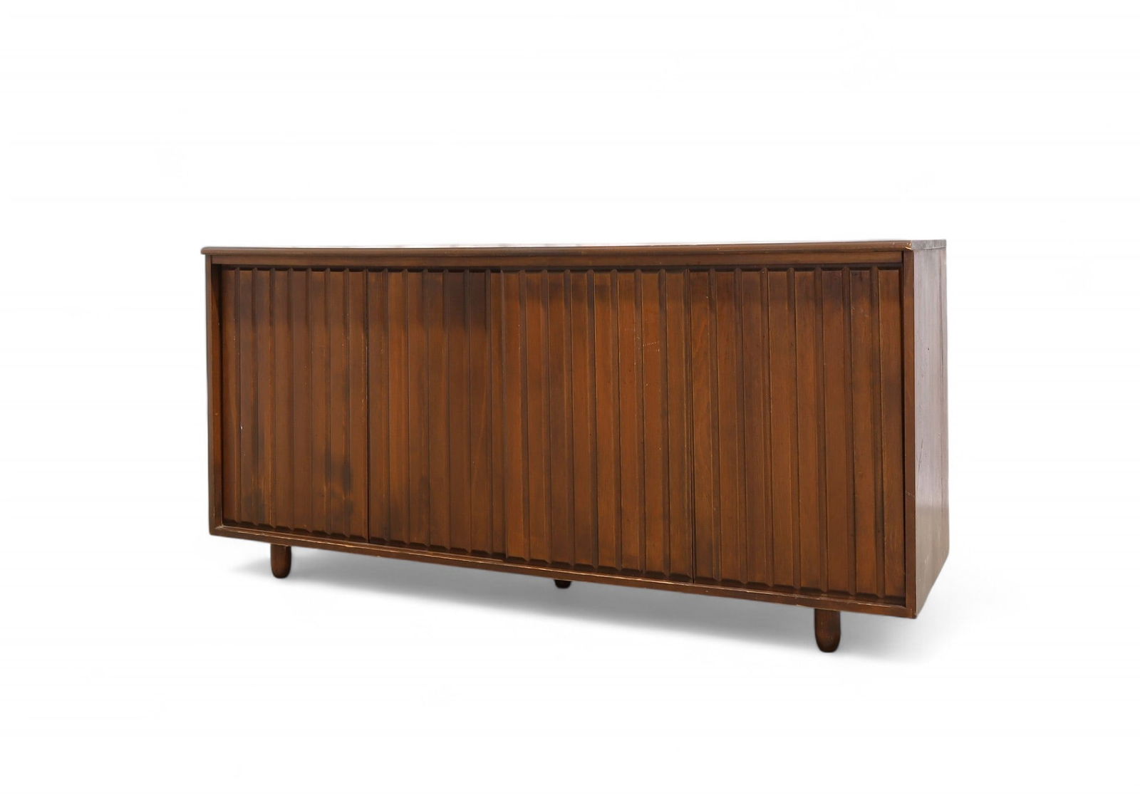 Mid Century Sliding Door Credenza: A mid century modern sliding door credenza Dimensions:28.5x59.5x18