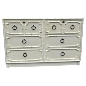 Drexel Faux Bamboo Dresser & Mirror
