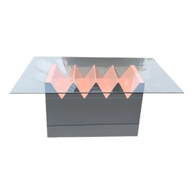 Modern Sculpted Base Dining Table