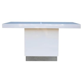Milo Baughman Style Laminate Console Table