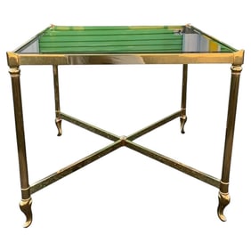 Solmet Brass & Glass Side Table