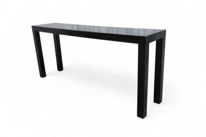 Ebony Painted Mid century Console Table