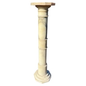 Italian Carrara Marble Pedestal