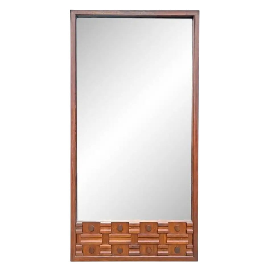 Large Brutalist Wall Mirror (1 of 5)