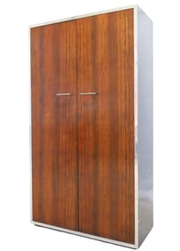 John Stuart Chrome & Rosewood Armoire