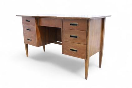 Hooker Mid Century Walnut Desk