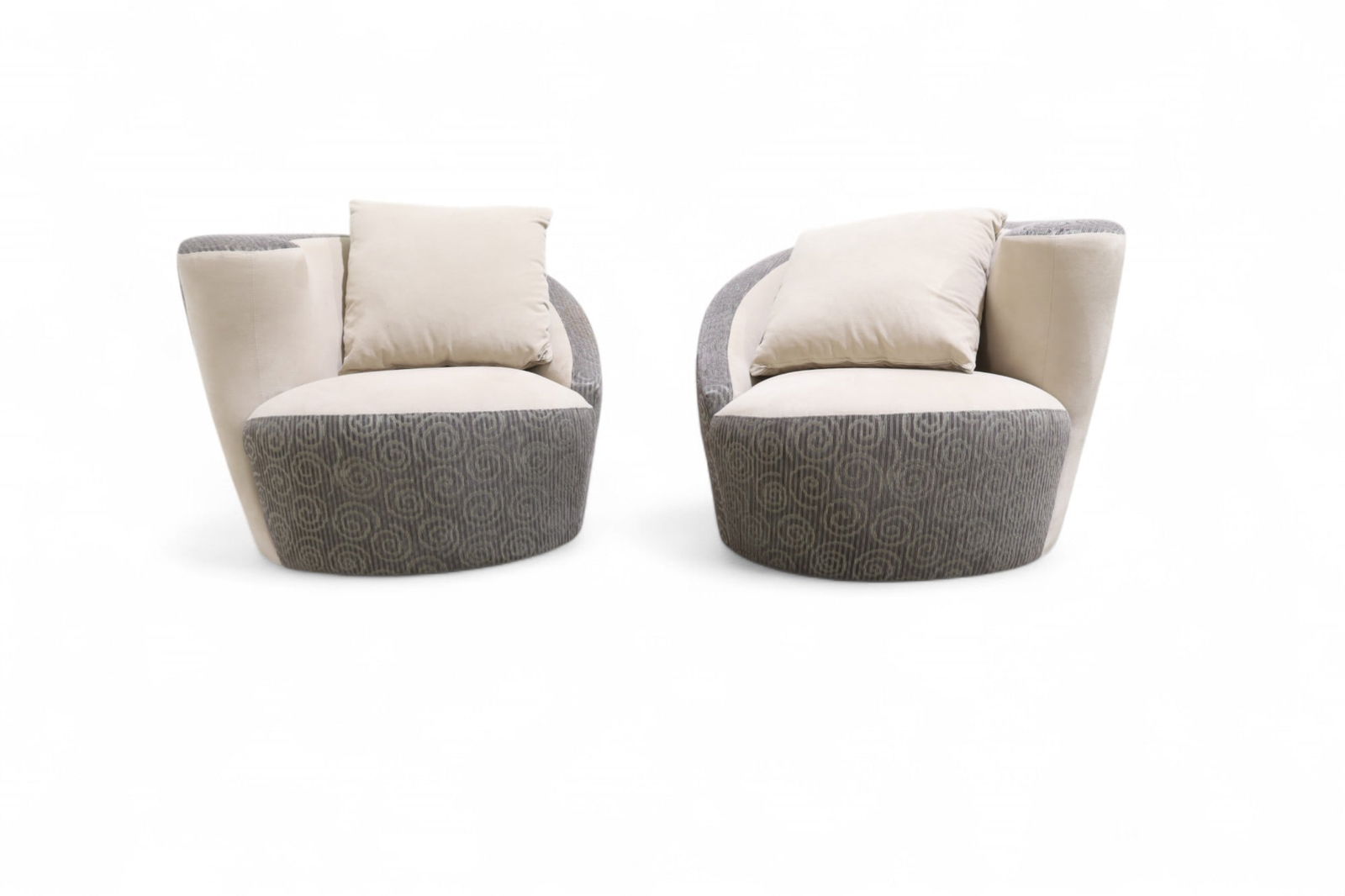 Kagan Style Swivel Chairs - Pair (1 of 11)