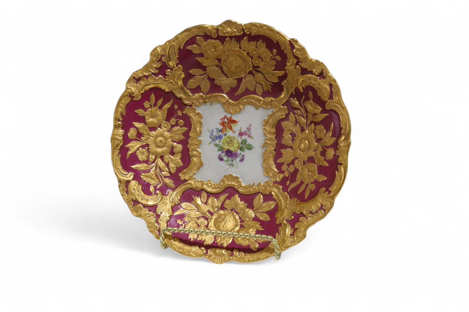 Meissen Porcelain Bowl: A Meissen porcelain bowl Dimensions:11"D