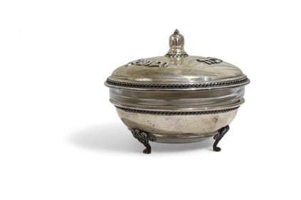 Sterling Rosh Hashanah Honey Pot