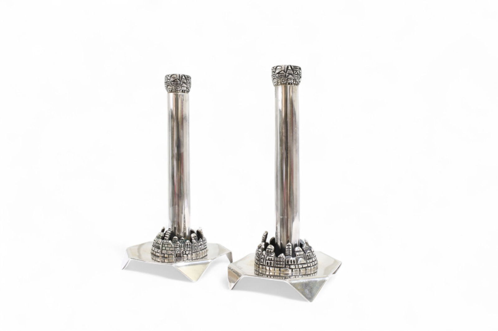 Sterling Silver Candlesticks - Pair (1 of 9)