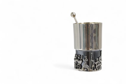 Israeli Sterling Cup & Spoon