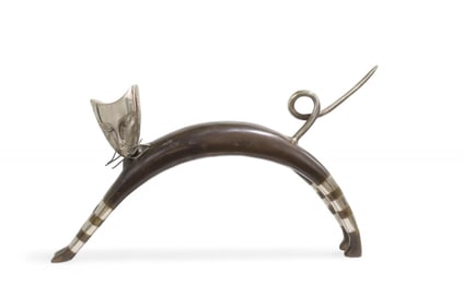 Stylized Bronze Cat