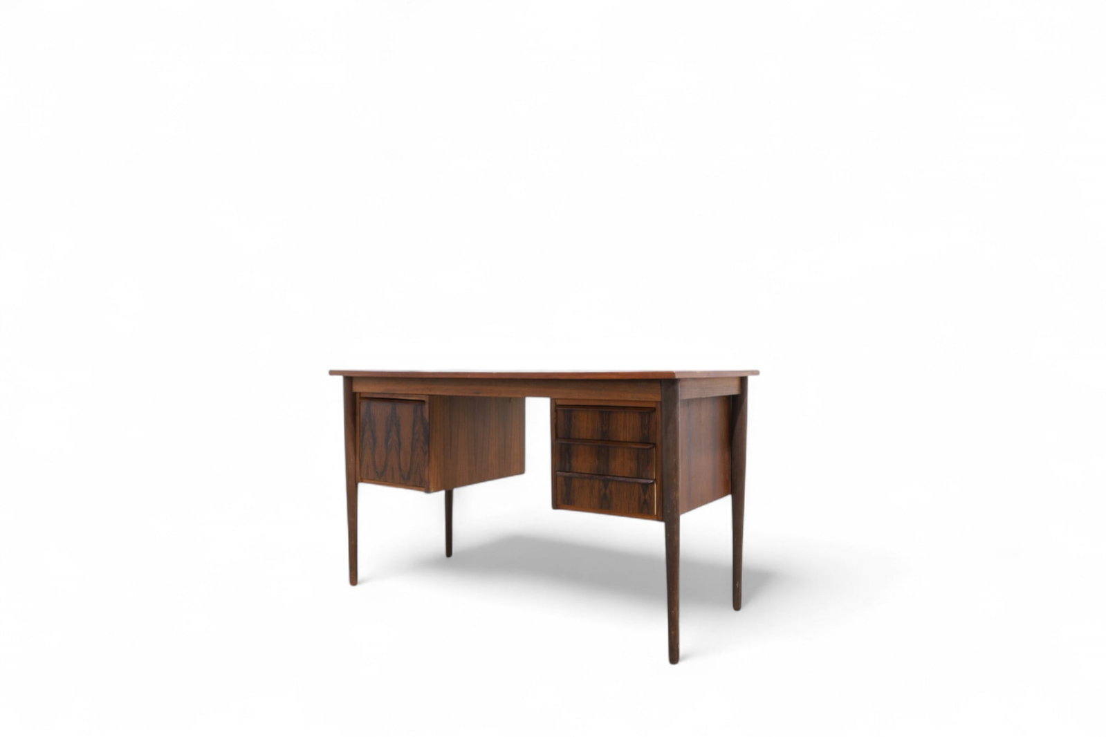 Danish Rosewood Desk: A Danish rosewood desk Dimensions:28x47x23.5