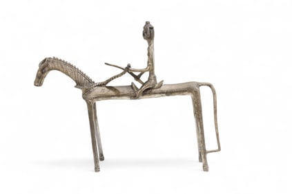 Chinese Bronze Buddha on Horse