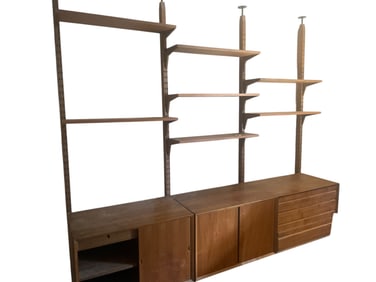 Poul Cadovius CADO 3 Bay Teak Wall Unit