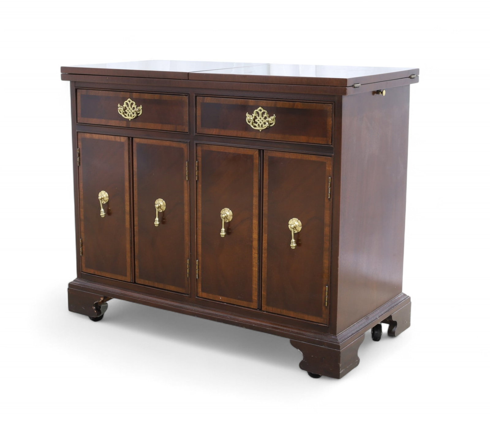 Old Hickory Mahogany Sideboard: Old Hickory mahogany expandable sideboard Dimensions:31x36x18