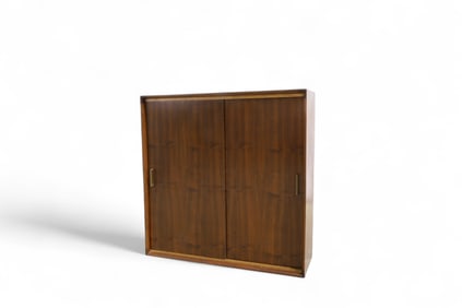 Walnut Sliding Door Cabinet
