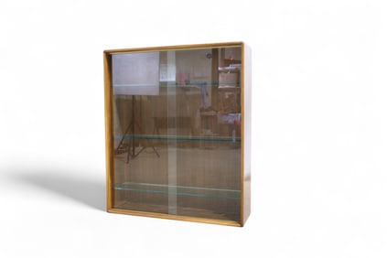 Mid Century Modern Walnut Hanging Cabinet