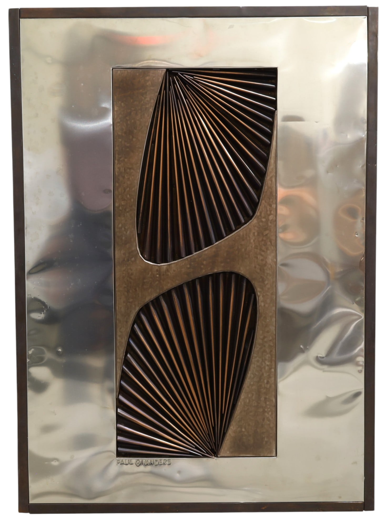 Paul Vanders Brutalist Sculpture: A Paul Vanders Brutalist wall mounted sculpture Dimensions:31.5x22.5