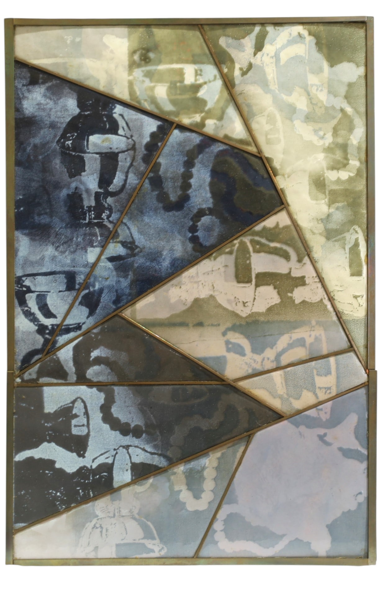 Karalee Norris Enamel Art: A signed Karalee Norris silkcreened enamel with copper art Dimensions:19x12.5