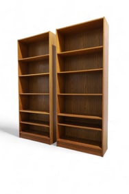 Danish Bookshelves - Pair