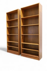Danish Teak Bookshelves - Pair