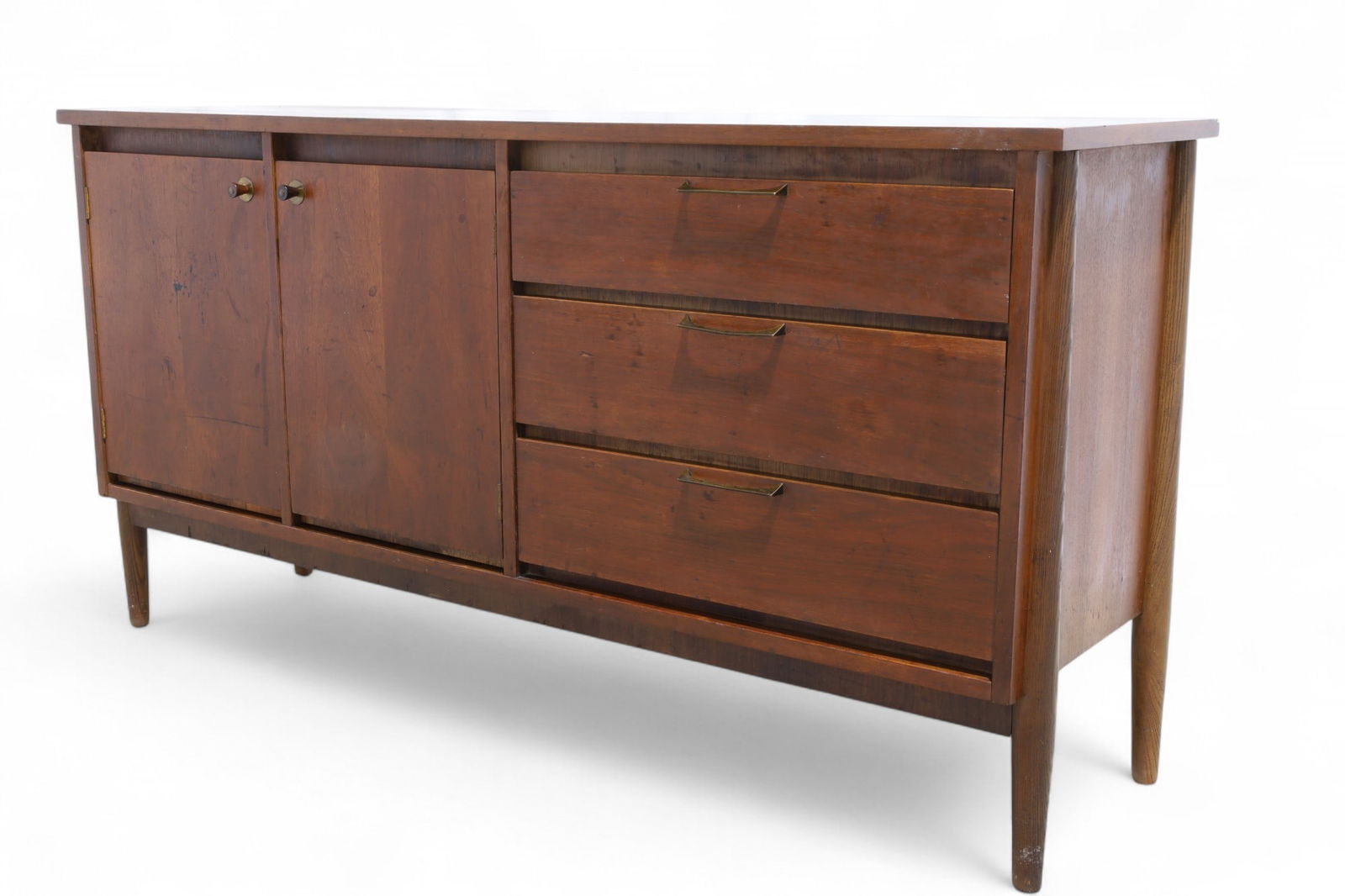 Stanley Mid Century Walnut Credenza (1 of 13)