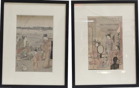 Japanese Woodblock Prints - Pair