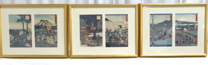 Japanese Dyptich Block Prints - 3